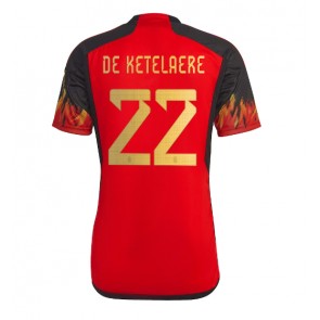 Belgija Charles De Ketelaere #22 Domaci Dres SP 2022 Kratak Rukavima